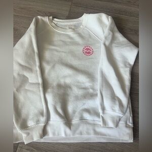 Billabong White Sweatshirt with Pink Logo